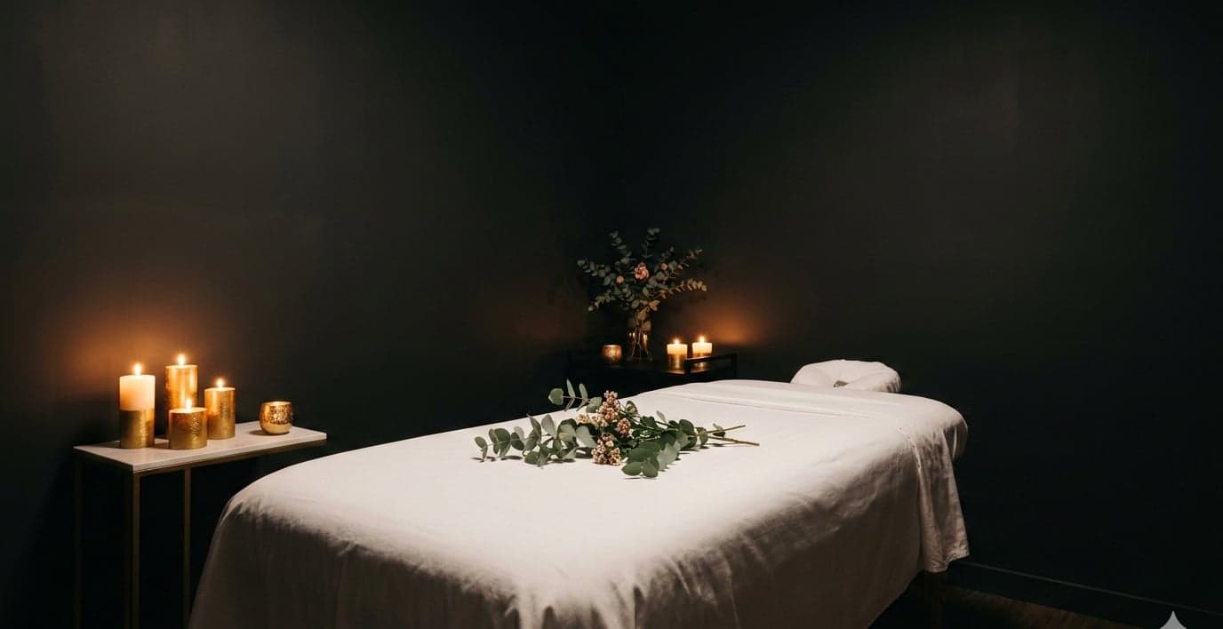Entspannende Massage Atmosphäre